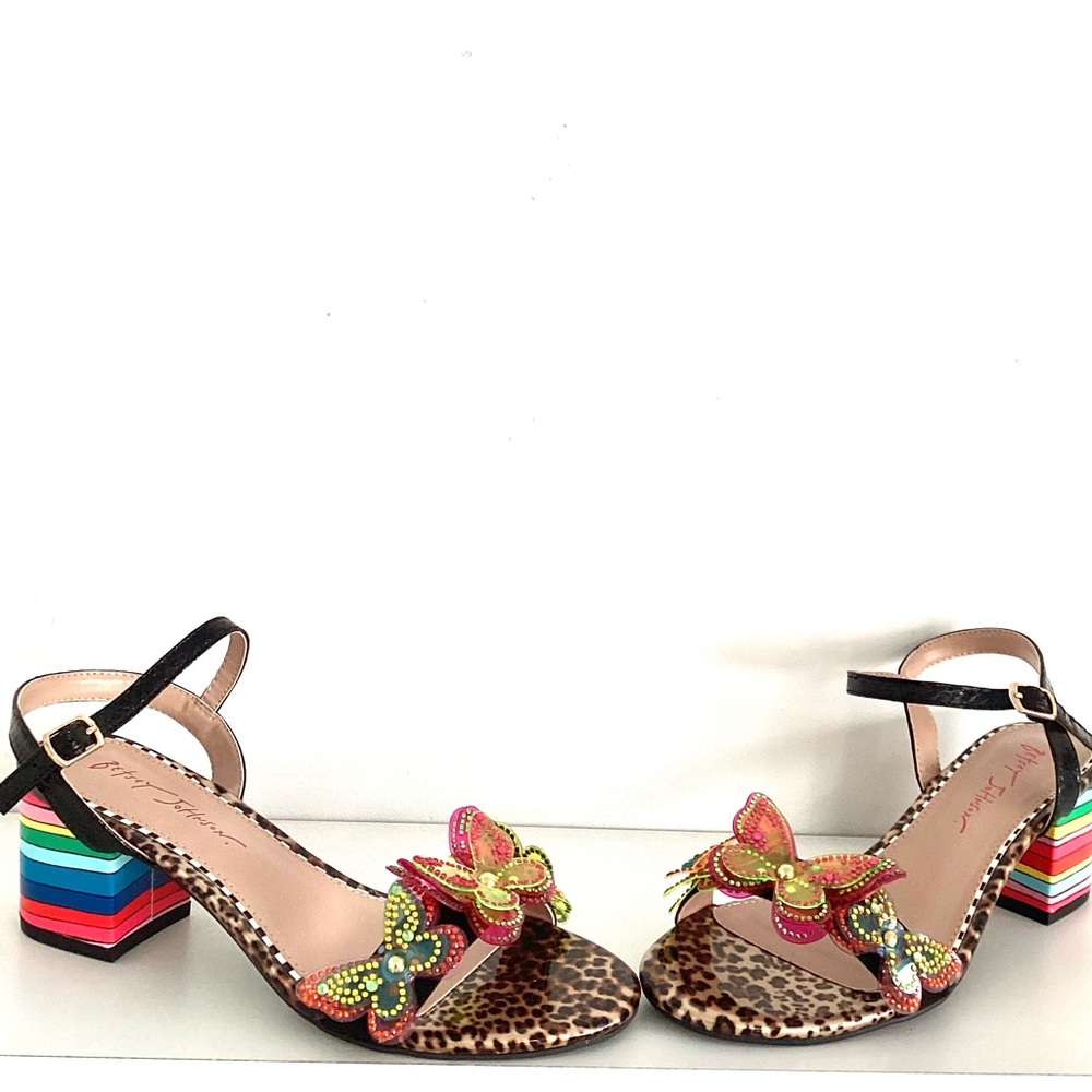 Betsey Johnson Multicolor Butterfly Heels